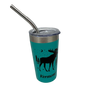 Vermont Moose Stainless Steel 2oz Shooter  - Aqua