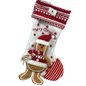 White Gingerbread Dangling Legs Stocking