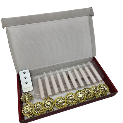 4" Clip-On Lighted Candles with Remote