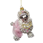Vintage Glass Poodle Ornament -