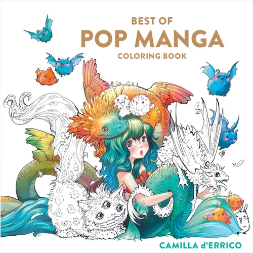 Best of Pop Manga Coloring Book - Paperback