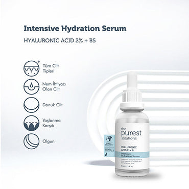 The Purest Solutions Hyaluronic Acid Serum - Anti-Aging Moisturizer for Dry Skin Hydration