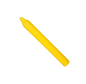 Rustic Taper Dinner Candle - 7 Inch Lemon Yellow