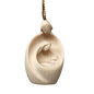 Modern Style Nativity Scene Ornament - Maple - 2 Inch