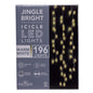 Warm White Jingle Bright Icicle Lights