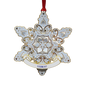Sparkling Snowflake Collectible Brass Ornament