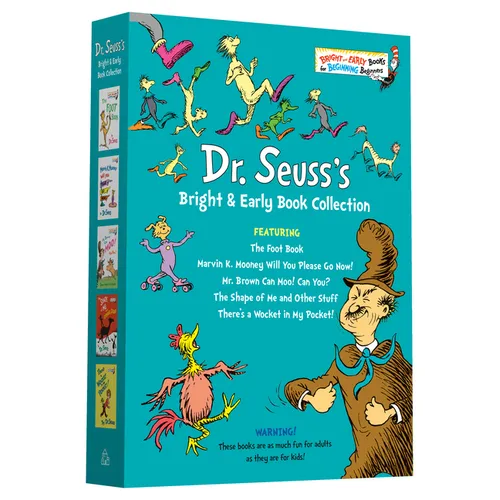 Dr. Seuss Bright & Early Book Boxed Set Collection: The Foot Book; Marvin K. Mooney Will You Please Go Now!; Mr. Brown Can Moo! Can You?, the Shape of - Hardcover