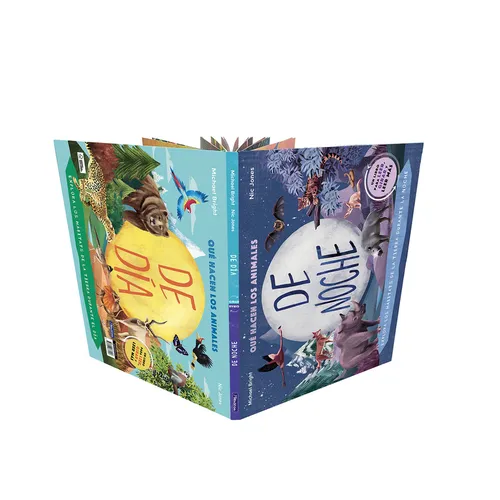 Qué Hacen Los Animales de Día... Y de Noche / Day to Night: A Flip Book - Hardcover