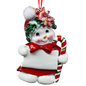 Snow Kid Ornament - Girl - Floral Hat