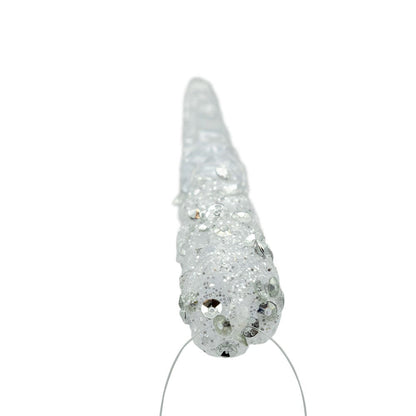 Glittered Icicles Ornaments, 6-Piece Box Set