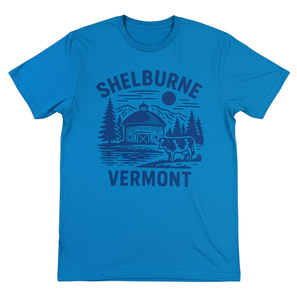 Shelburne Vermont Graphic Tee – Saphire -