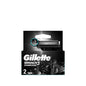 Gillette Mach3 Charcoal Replacement Razor Blades (2-Pack) - Smooth Shave, Reduced Irritation