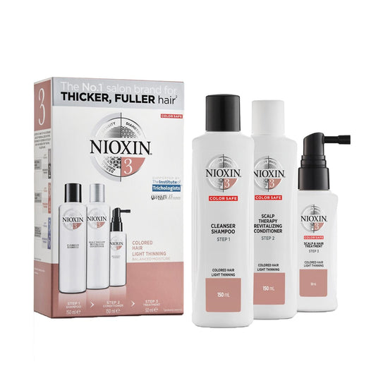 Nioxin 3 Anti-Hair Loss Set for Colored Hair Small Size - Anti-Hair Loss Hair Care Set for Colored Hair