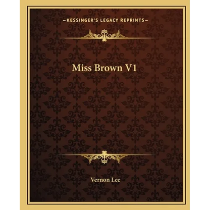 Miss Brown V1 - Paperback