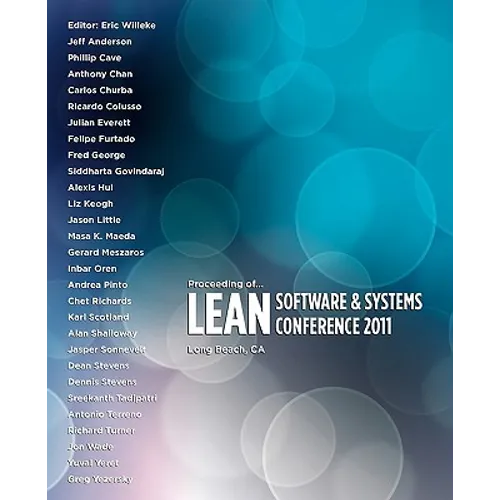 Proceeding of Lean Software and Systems Conference 2011 - Paperback