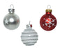 Cheerful Christmas Mix - Tube of 9 Glass Ornaments