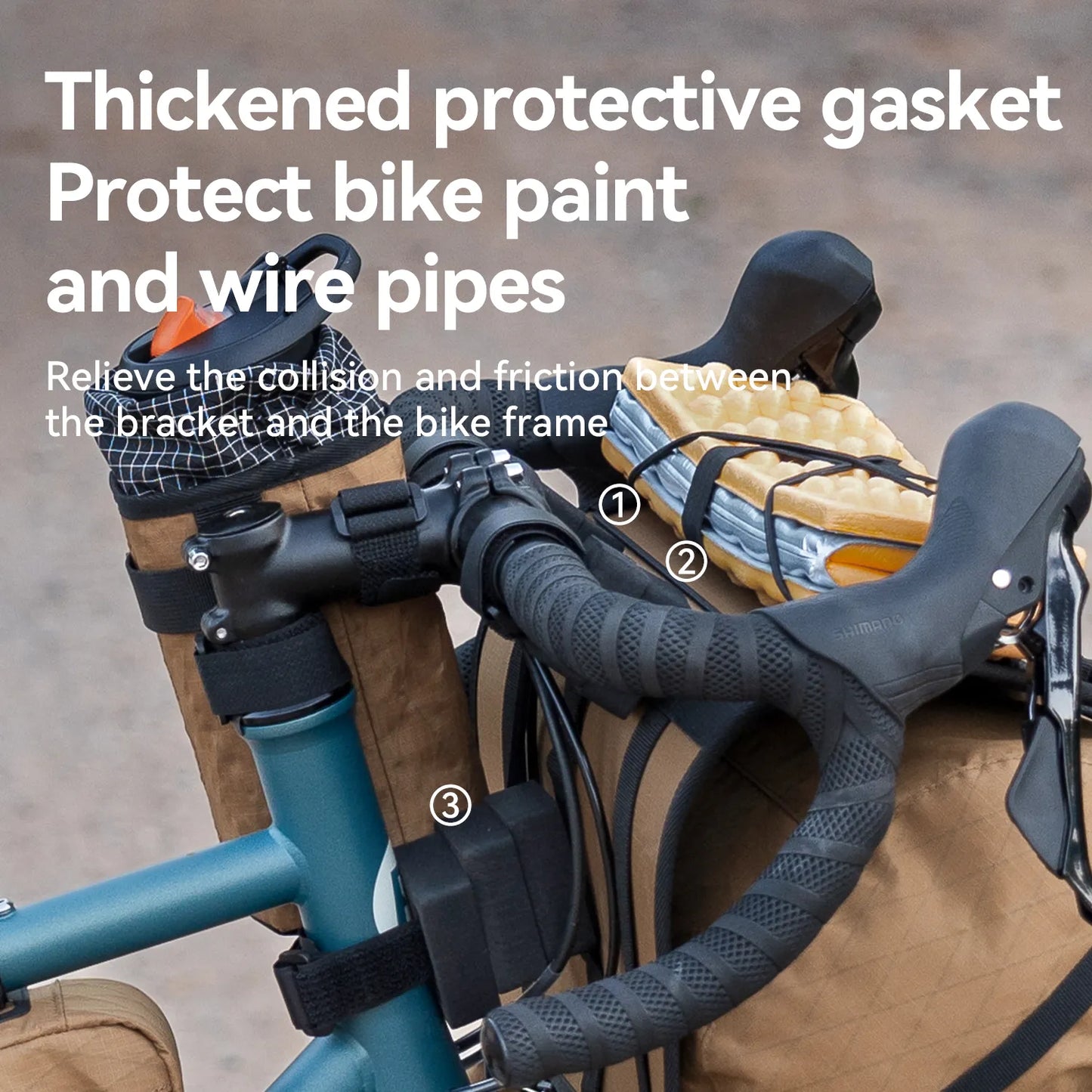 Adjustable Handlebar Cradle Bike Bag Carrier for Bikepacking