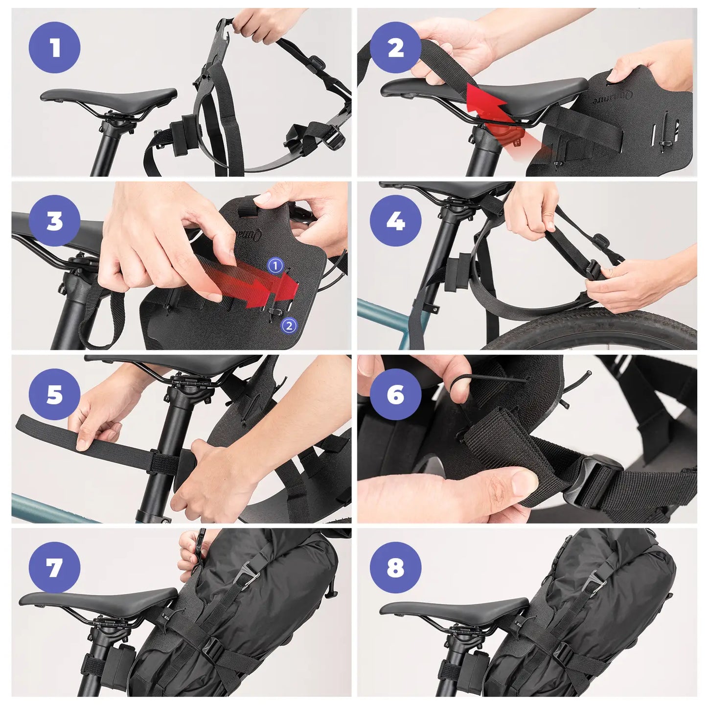 Waterproof & Lightweight Tail Bag Extension Bracket for Bikepacking