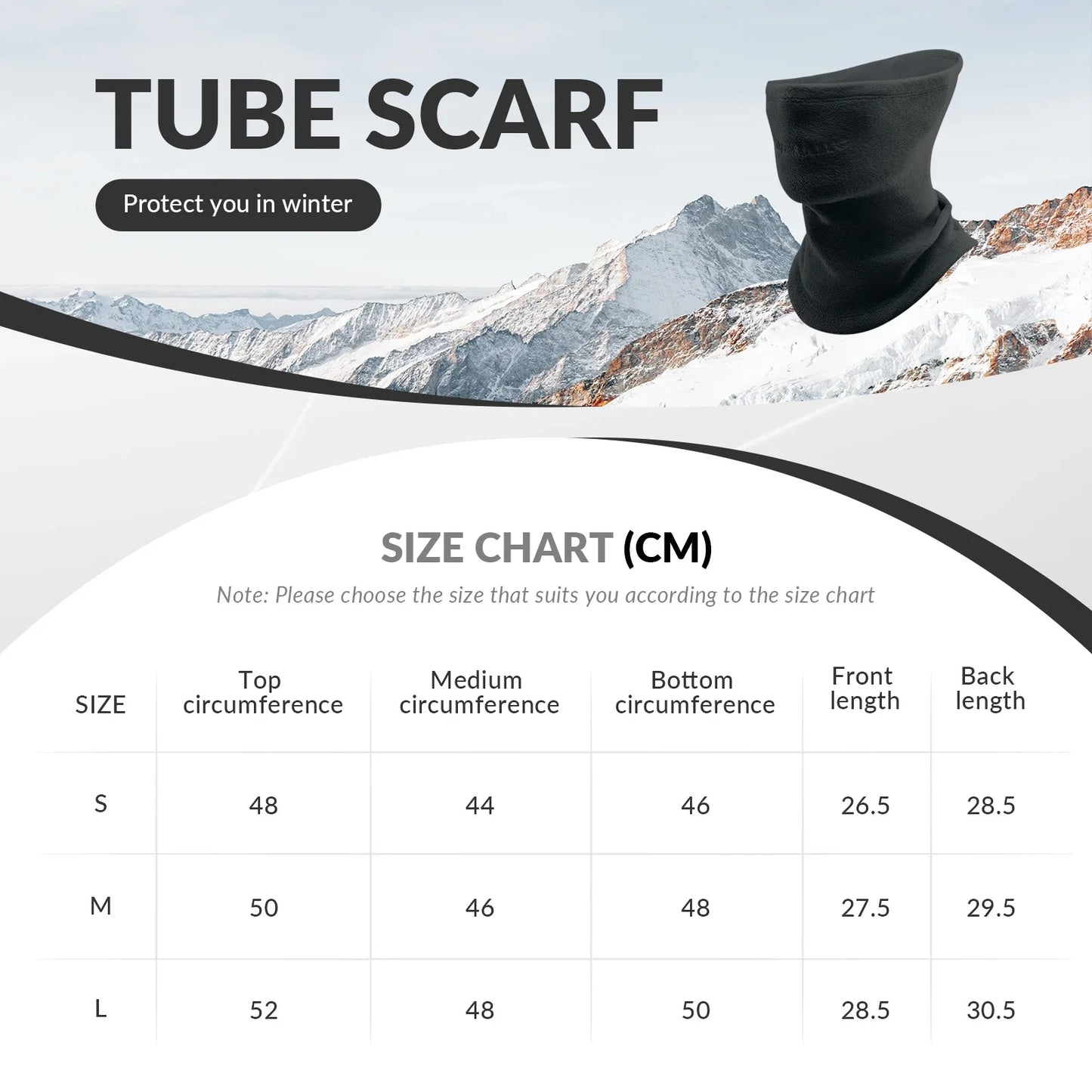Double-Sided Fleece Integrated Face and Neck Warmer for Ultra Comfort