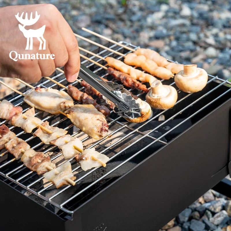 Foldable BBQ Grill with Durable Chrome-Plated Net and Ventilation