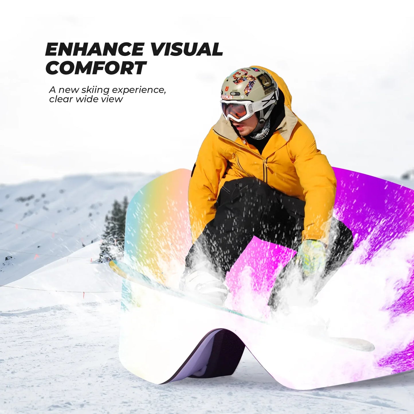 Frameless Anti-Fog Ski Goggle with UV400 Protection