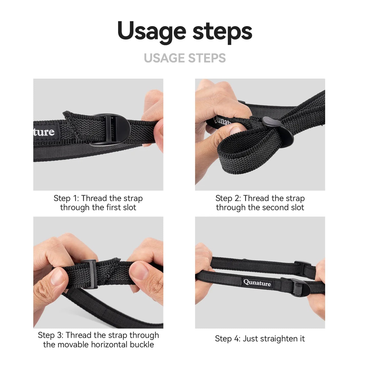 2-Pack Multi-Purpose & Adjustable Cargo Binding Belt for Bikepacking