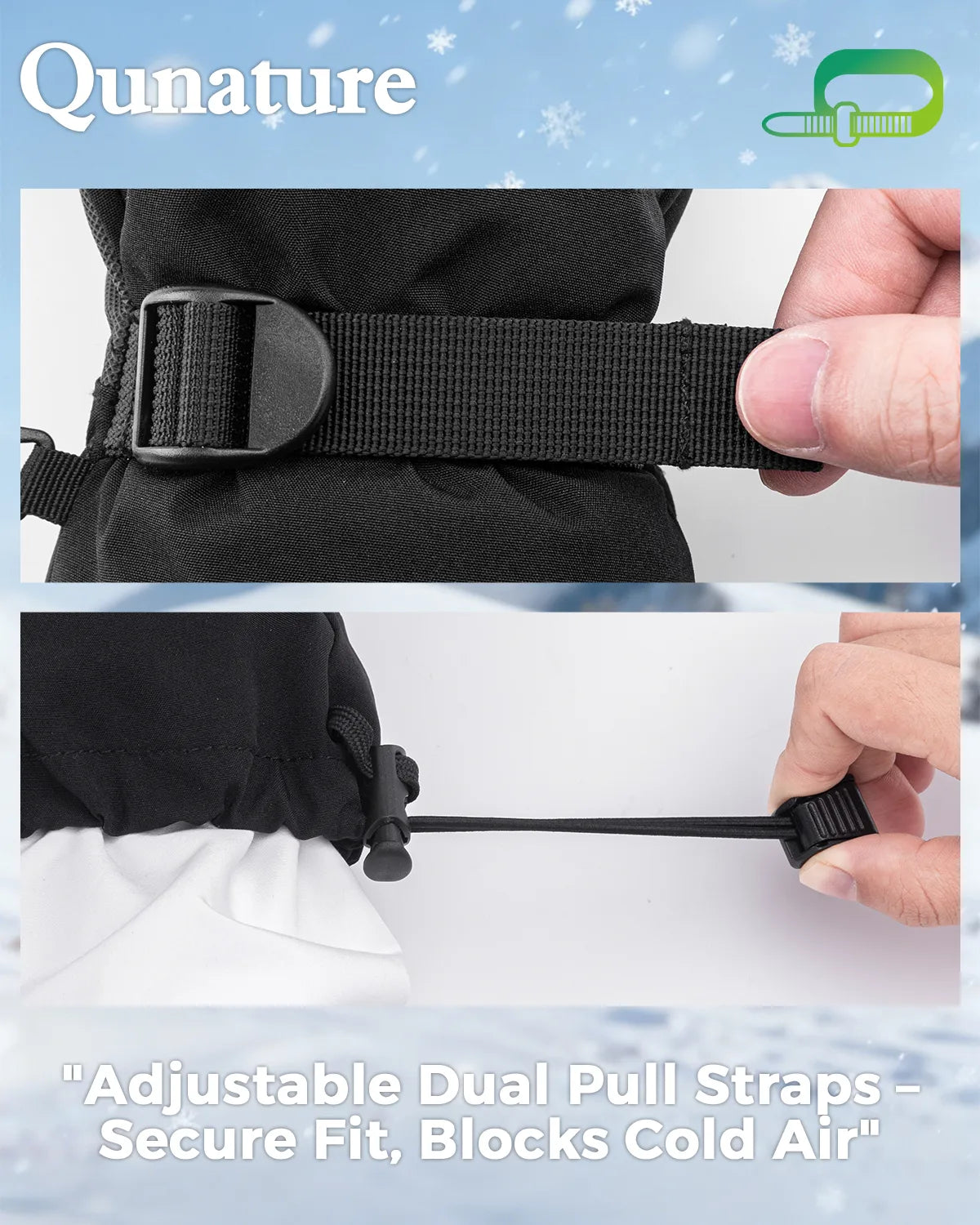 Outdoor Insulated Ski Gloves - Windproof Waterproof Touchscreen Compatible