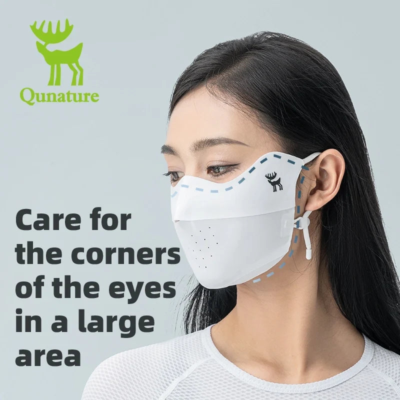 UV Protection Cool Face Mask – Breathable, Eye Coverage, Adjustable & Reusable