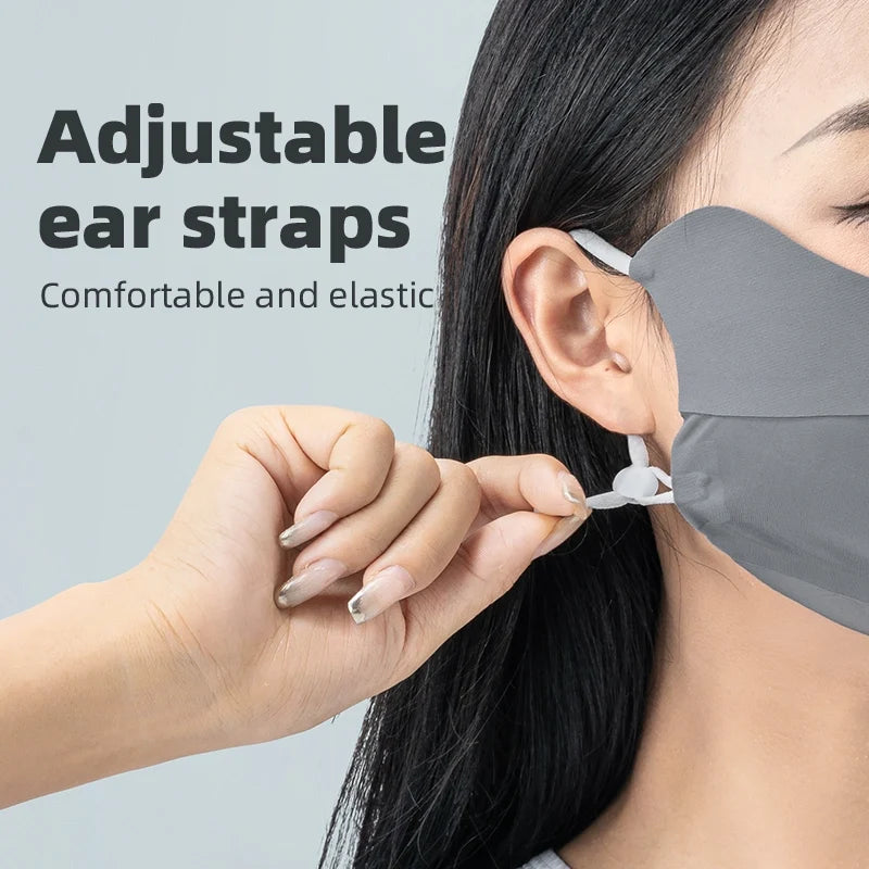 UV Protection Cool Face Mask – Breathable, Eye Coverage, Adjustable & Reusable