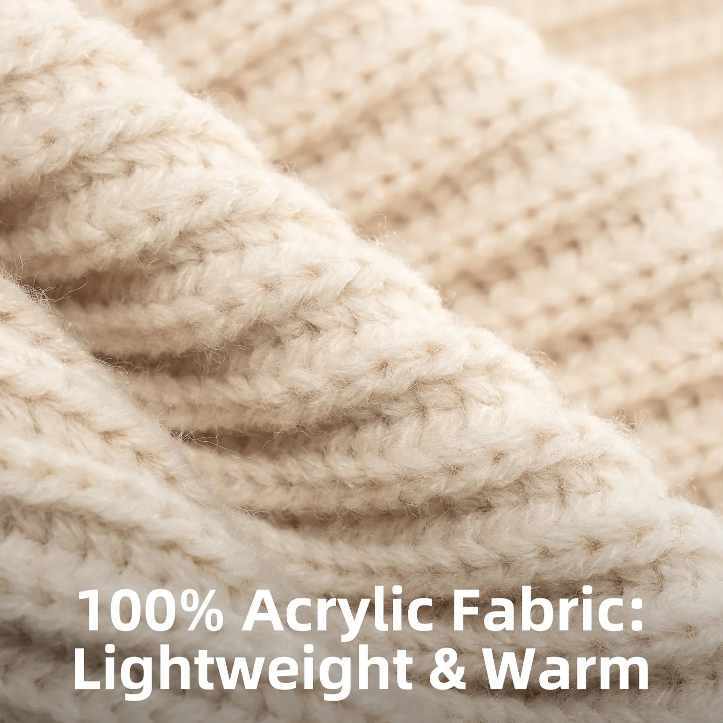 Warm Full-Ear Knitted Beanie
