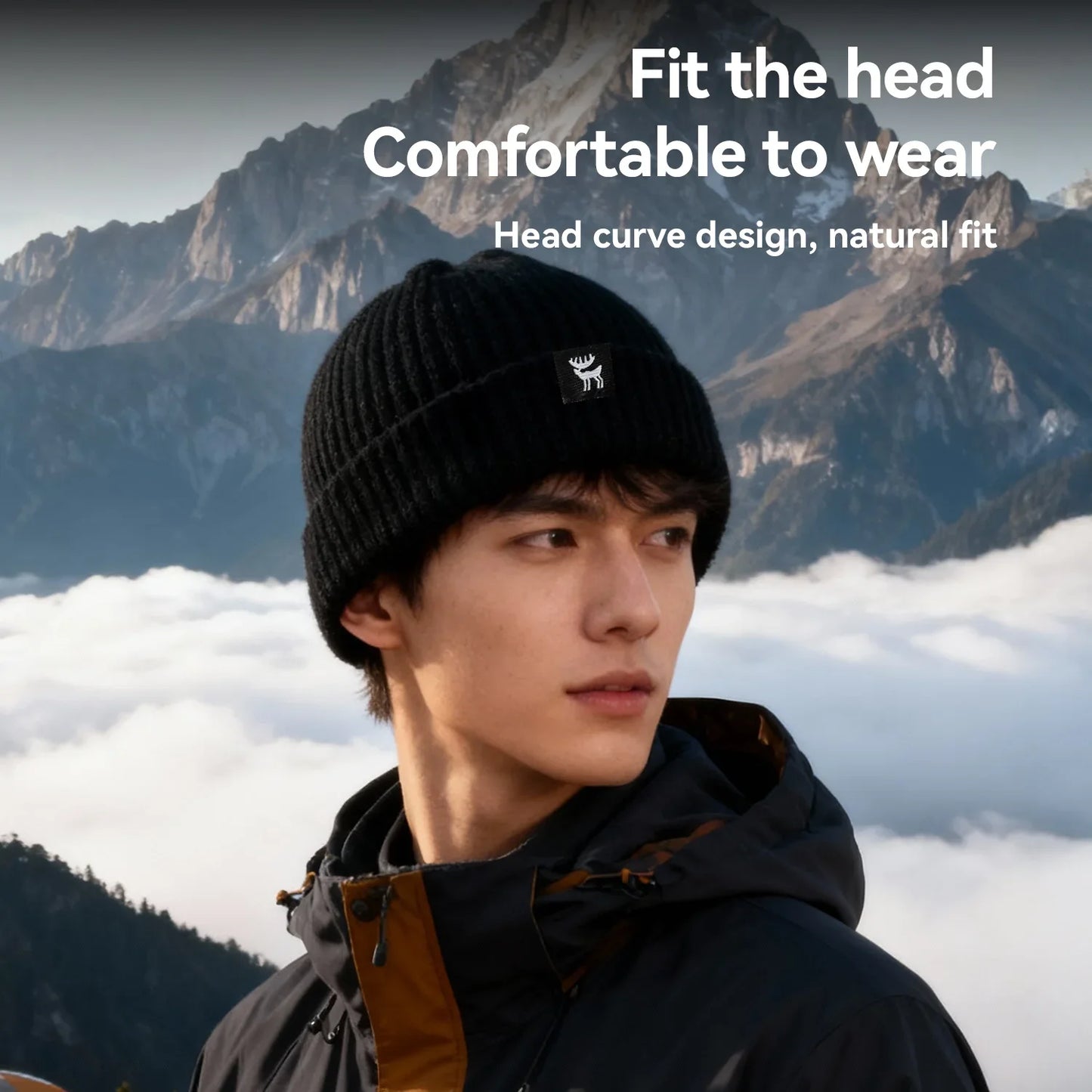 Warm Full-Ear Knitted Beanie