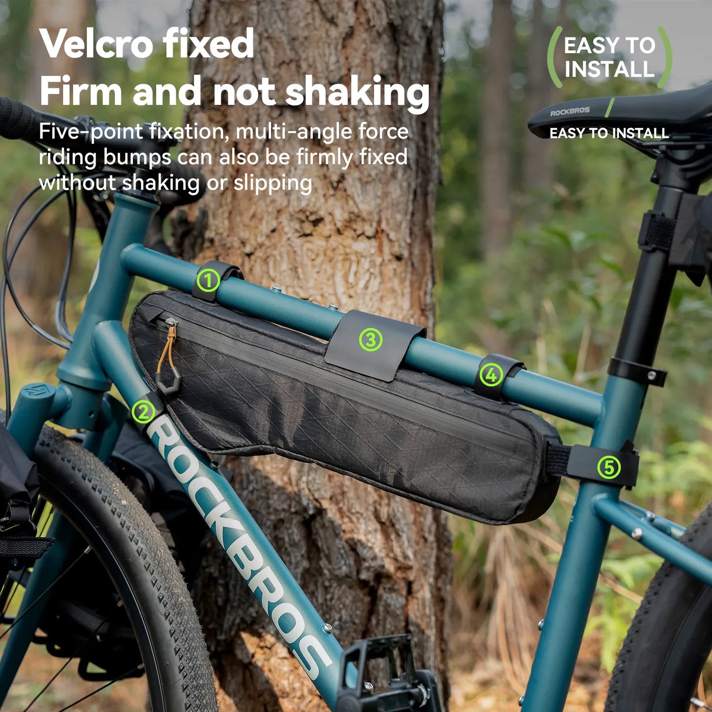 Water-repellent Frame Bag for Bikepacking 3.5L/4.2L/5L