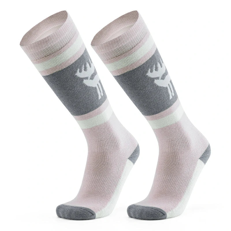 Wool Ski Socks Winter Warmth Shock Absorption for Skiing Comfort