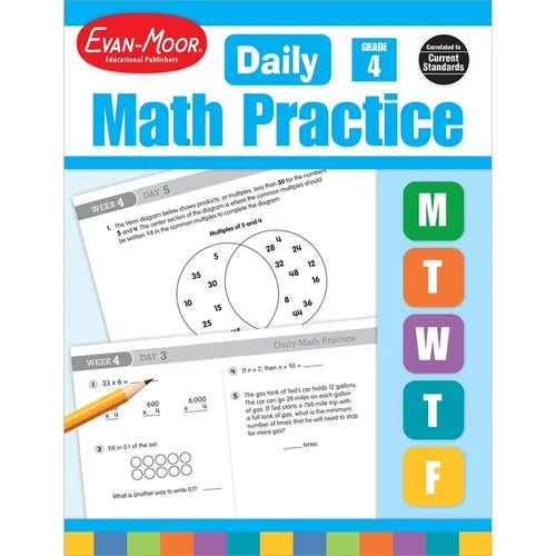Daily Math Practice, Grade 4 Te - Paperback