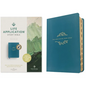 NLT Life Application Study Bible, Third Edition (Leatherlike, Teal Blue, Indexed, Red Letter) - Imitation Leather