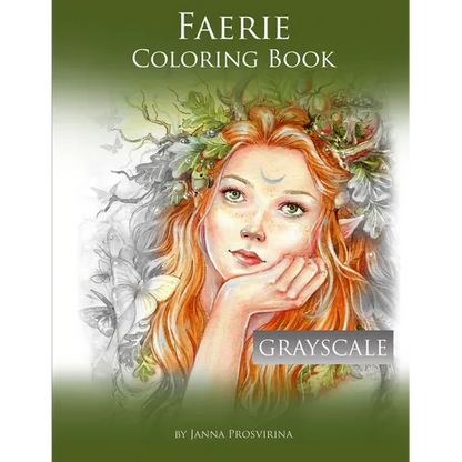 Faerie Coloring Book: Grayscale - Paperback