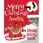 Merry Christmas Amelia - Xmas Activity Book: (Personalized Children's Activity Book) - Paperback