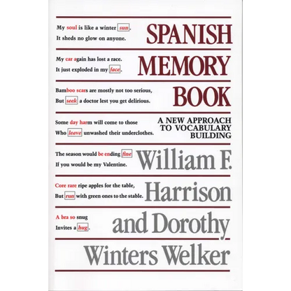 Spanish Memory Book: A New Approach to Vocabulary Building - Paperback