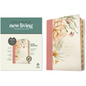 NLT Wide Margin Bible, Filament Enabled (Leatherlike, Dusty Pink Blossoms, Indexed) - Imitation Leather