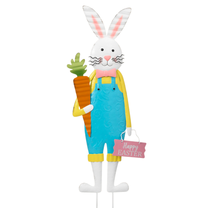 Metal Easter Bunny Yard Stake -