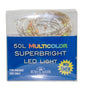 50-Light Battery-Operated Multicolored Superbright LED Light Set