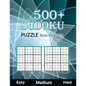 500+ Sudoku Puzzle Book for Adults Easy Medium Hard: Large Print Sudoku Puzzle Book for Seniors Easy, Medium to Hard Level, Tons of Challenge and Fun - Paperback