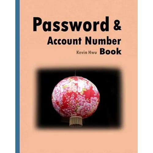 Pass word & Account Number Book: You no longer forget the bank password, keywords. - Paperback