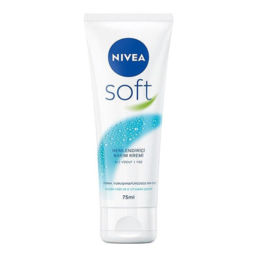Nivea Soft: Jojoba Oil & Vitamin E Moisturizing Cream - Fast Absorbing Daily Skin Hydration, Face, Hand & Body, 2.54 fl oz