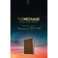 The Message Devotional Bible, Brown Cross: Featuring Notes & Reflections from Eugene H. Peterson - Imitation Leather
