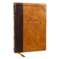 KJV Holy Bible with Apocrypha and 73,000 Center-Column Cross References, Brown Leathersoft, Red Letter, Comfort Print: King James Version - Imitation Leather