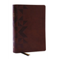 Nkjv, the Bible Study Bible, Leathersoft, Brown, Comfort Print: A Study Guide for Every Chapter of the Bible - Imitation Leather