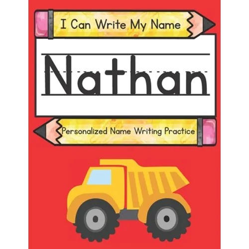 I Can Write My Name: Nathan: Personalized Name Writing Book - Paperback