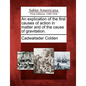 An Explication of the First Causes of Action in Matter and of the Cause of Gravitation. - Paperback
