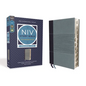 NIV Study Bible, Fully Revised Edition, Personal Size, Leathersoft, Navy/Blue, Red Letter, Thumb Indexed, Comfort Print - Imitation Leather